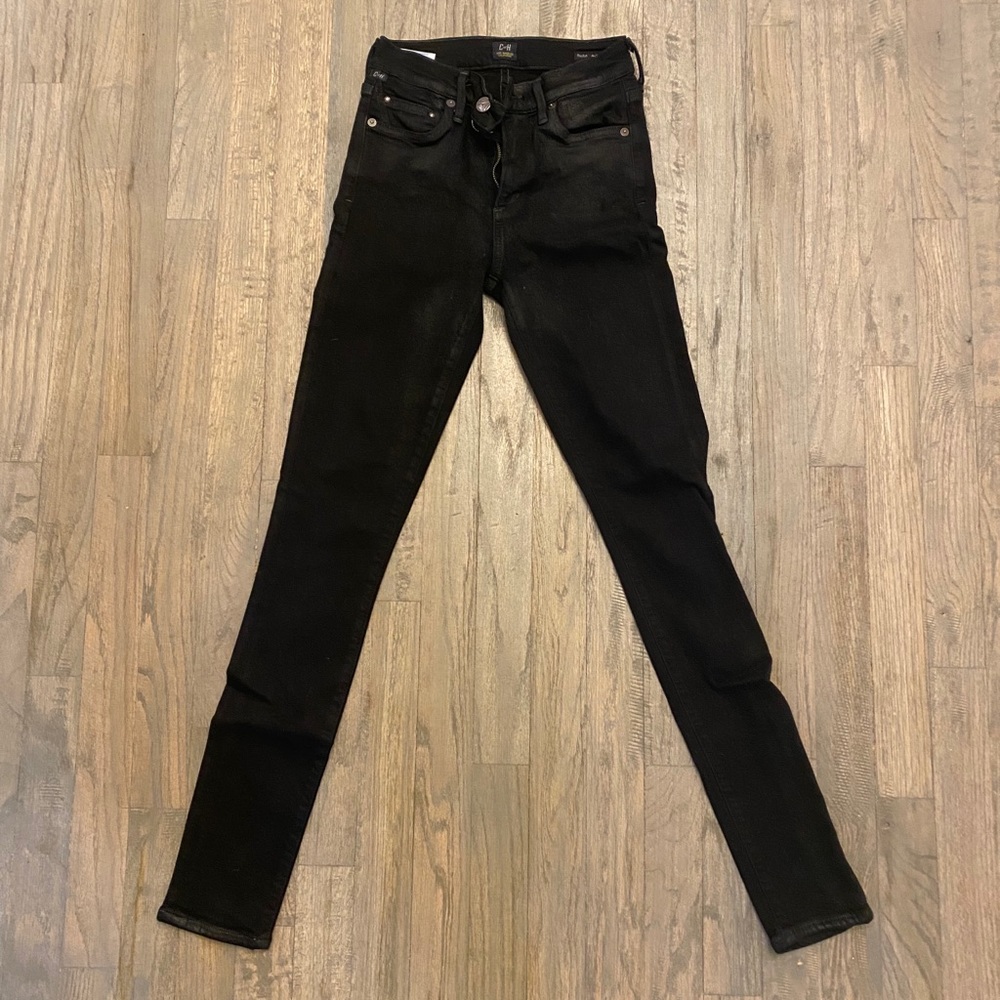 Citizens of Humanity Jeans Sz 25 Black shiny look